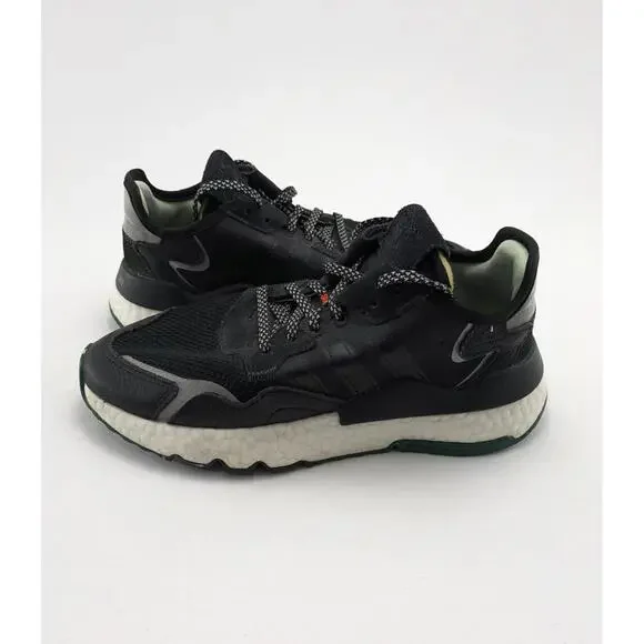 Womens Adidas Nite Jogger 3M Core Black‎ Athletic Running Shoes EE5914 Size 7