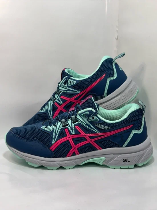 Asics Gel-Venture 8 Women's Size 8.5 Wide Shoes Mako Blue/Pink Glow Running Shoe