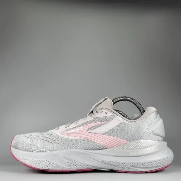 Brooks Adrenaline GTS 24 Women's Size 10 B Grey Pink Running Shoes Sneakers GUC