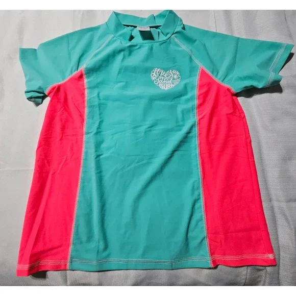 Circo Unisex Rash Guard Swim Shirt UPF 50+ Sun Protection Aqua Kids Size 14 Plus