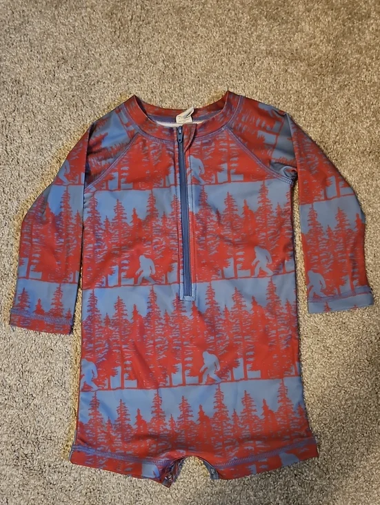 Kate Quinn Sasquatch Rash Guard Swimsuit 18-24M One Piece Swim Suit