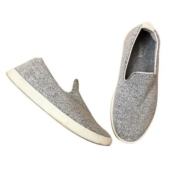 Allbirds Wool Loungers Slip On Loafer Sneakers Dapple Grey Women’s Size 9