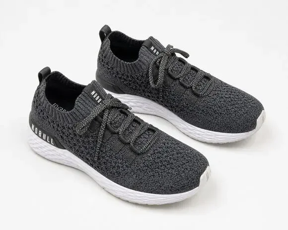 NOBULL Knit Runner Gray Athletic Sneakers Womens Size 8.5