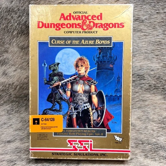 Curse of the Azure Bonds AD&D Dungeons & Dragons by Strategic Simulations