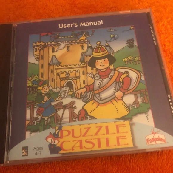 Puzzle Castle PC and MAC CD-ROM Computer Game for Kids 1996 Trampoline Used