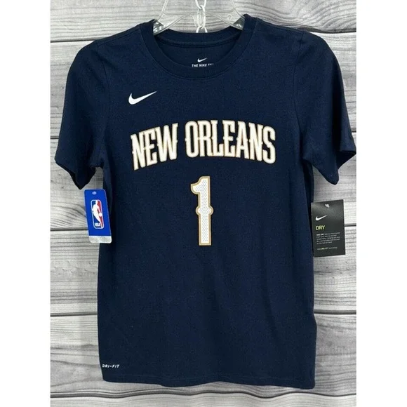 THE NIKE TEE NBA NEW ORLEANS PELICANS ZION WILLIAMSON T SHIRT Youth‎ Boy Medium