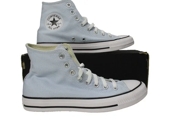 Converse CTAS Hi Casual Shoes Sneakers Womens Sz 8.5 Blue Supermoon Canvas