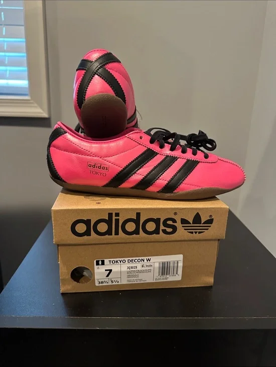 adidas Pink and Black Tokyo Decon W Sneakers