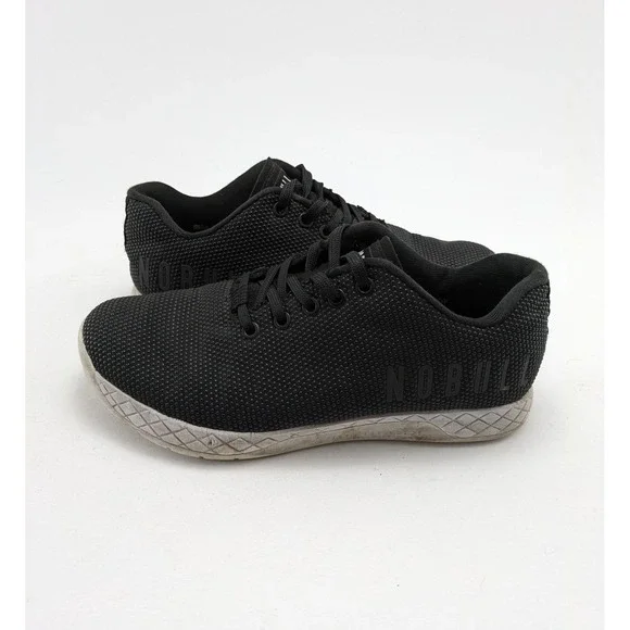 Unisex NoBull Trainers Black Gum Crossfit Comfort Running Shoes‎ Size 7M 8.5W