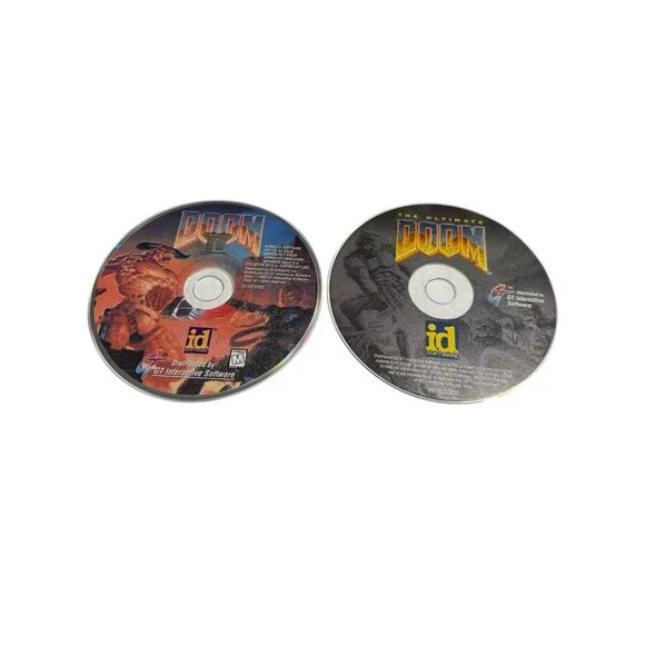 Ultimate Doom & Doom II Lot Windows 95 93 Gt Interactive Software Video Game