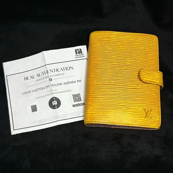 Louis Vuitton Yellow Epi Leather Home Office Planner