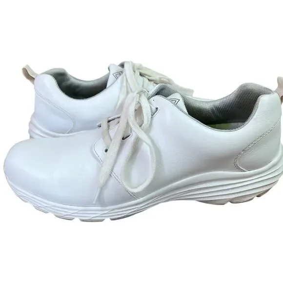 Nurse Mates Align Velocity Shoes Women's Size 10 White  Medical Work Leather