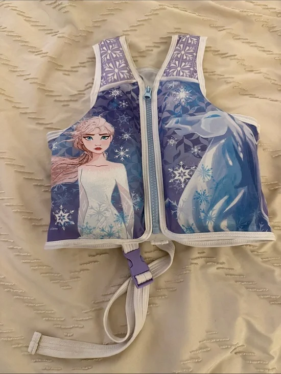 Disney Elsa Swim Safety Vest in Purple and Blue