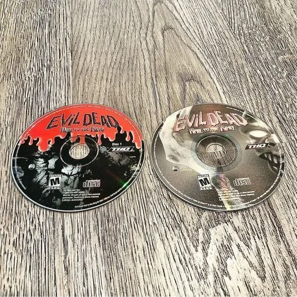 Thq 𝅺Evil Dead: Hail To The King Pc Game Cd-Rom Thq Discs 1 & 2 - Tested Rare
