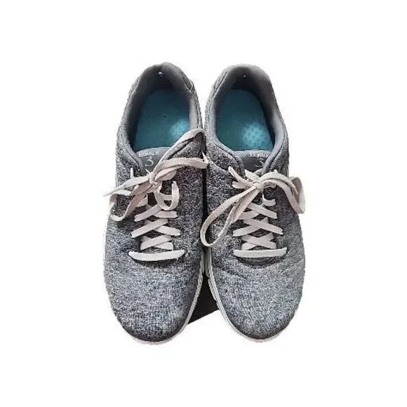 Skechers Gray Lightweight Memory Foam Sneakers Size 9.5