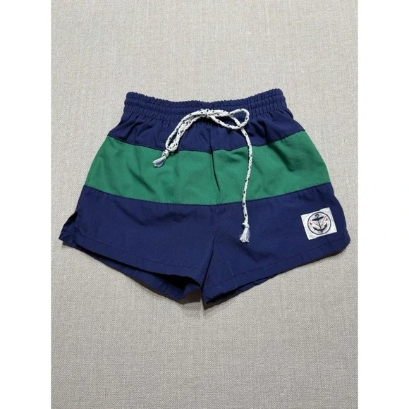 Vintage Lord & Taylor The Young People Shop Boys Swim Shorts  Color block