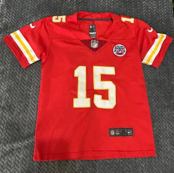 Patrick Mahomes #15 Kansas City Chiefs Nike On Field Jersey Youth Medium Red