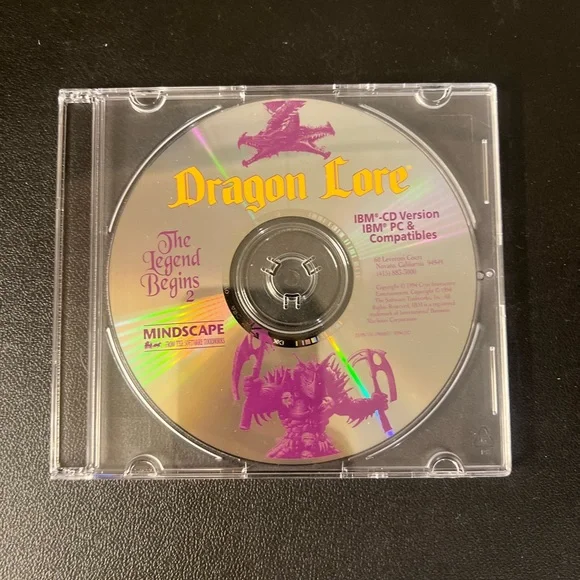 Dragon Lore The Legend Begins Disc 2 (PC, 1994) ONLY DISC 2
