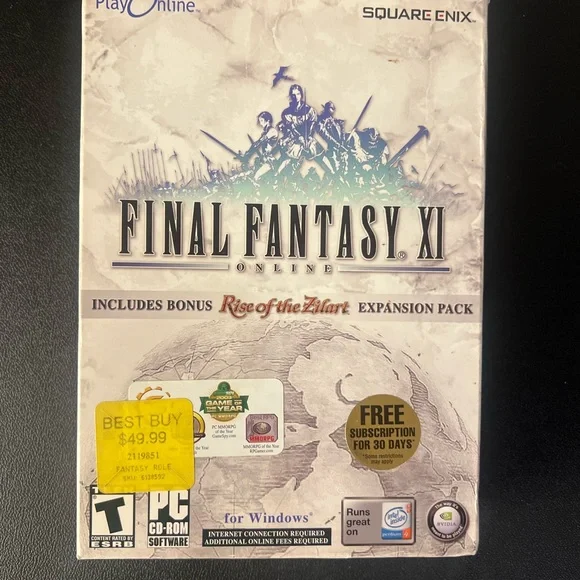 Final Fantasy XI Online: The Vana'diel Collection (PC, 2005) Complete Very Good