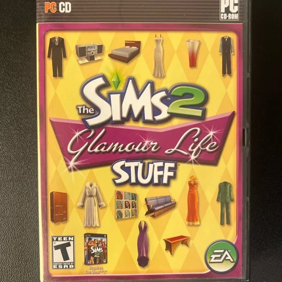 Sims 2: Glamour Life Stuff (PC, 2006) CIB