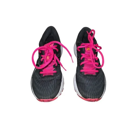 Asics Women's Gel-Nimbus 21 Running‎ Shoes Size 9 Black/Fuchsia/Lime