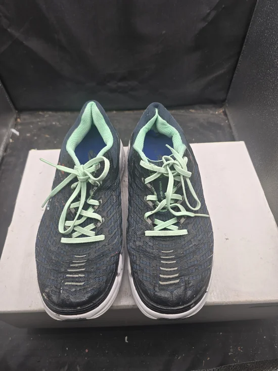 Hoka One One Navy‎ and Mint Green Women's Running Shoes