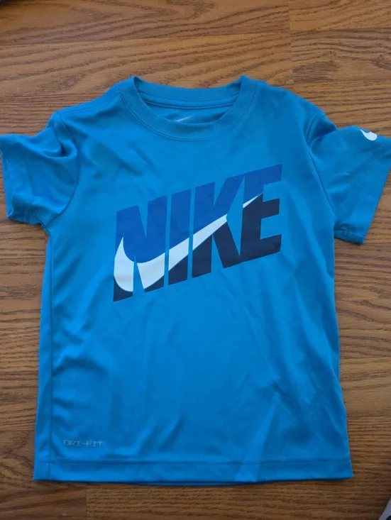 Nike Bright Blue Logo Short Sleeve Tee