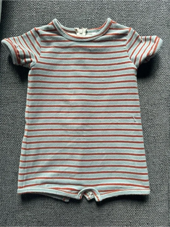 Rylee + Cru Shorty One Piece Americana Stripe 18-24