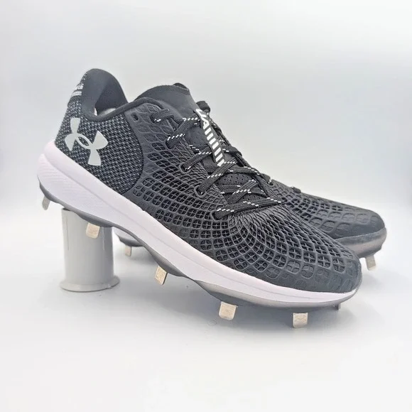 Under Armour Glyde 2.0‎ Shoes Women's 8 Metal Fastpitch Softball Cleats Black UA