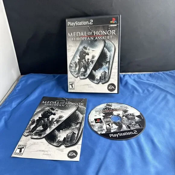 Medal of Honor European Assault PS2 PlayStation 2 Complete CIB Manual Tested