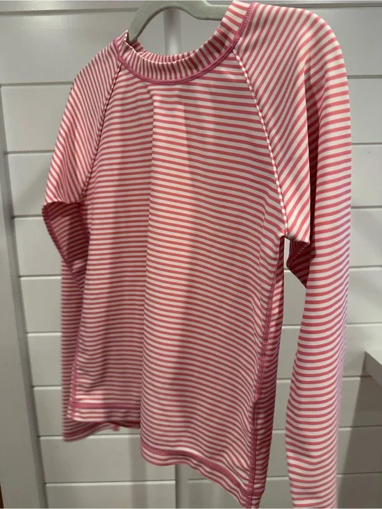 Hannah Anderson Striped Pink & White Long Sleeve Top size 150 (kids 12)