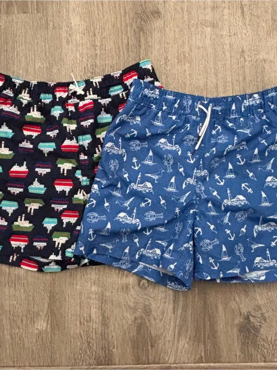 Janie & Jack Swim Shorts Trunks  Boys Size 8 EUC