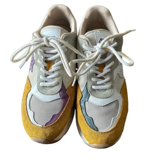 Caval Les Super‎ Nova Sneakers Multicolored Leather Suede Mesh EU 39 Sustainable