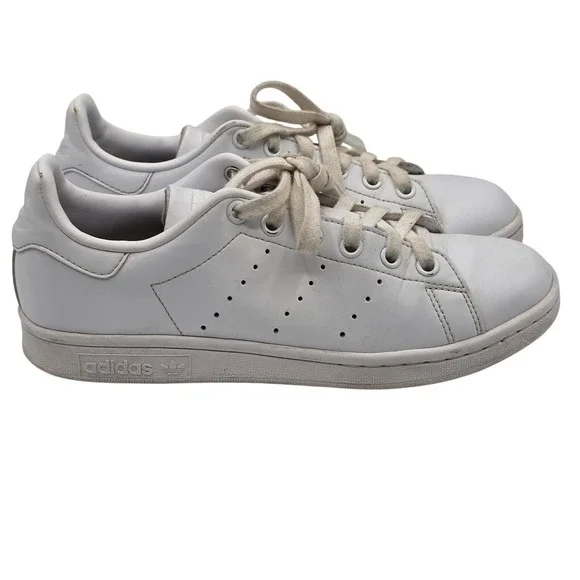 Adidas‎ Stan Smith Shoes Womens Size 6 White Leather Tennis Sneakers Q47225