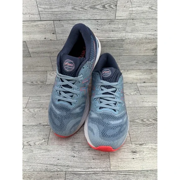 ASICS Gel Nimbus 23‎ Women's Running Shoes Ice Blue Pink Size 9.5
