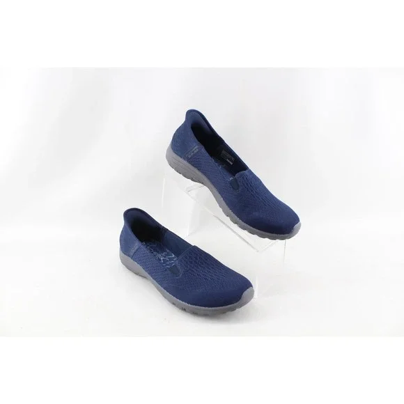 Skechers Reggae Fest 2.0 Guiding Slip Ins Shoe 158698-NVY Blue Mesh‎ Size 10 US