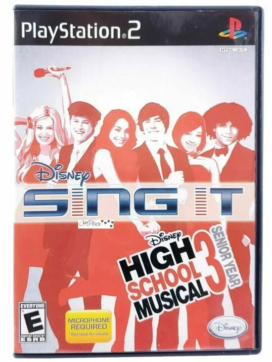 Sony PlayStation 2 Disney Sing It High School Musical 3 Senior Year Game