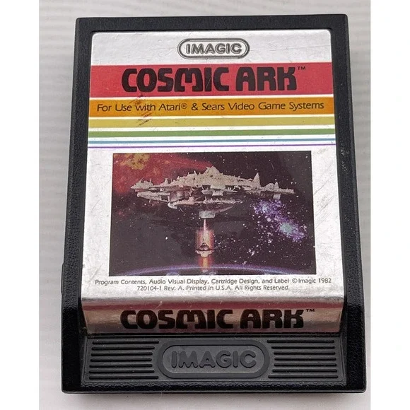 Imagic Cosmic Ark for ATARI and Sears Video Game 1982 Release‎ (Cartridge Only )
