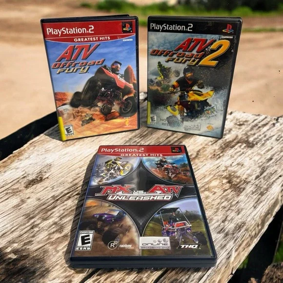 ATV Offroad Fury 2 MX Vs ATV PS2 PlayStation 2 Video Game Bundle Lot of 2