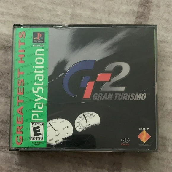 Sony Gran Turismo 2 - Black with Red & Blue Logo