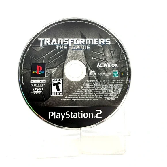 Activision Transformers The Game PS2 Silver 2007