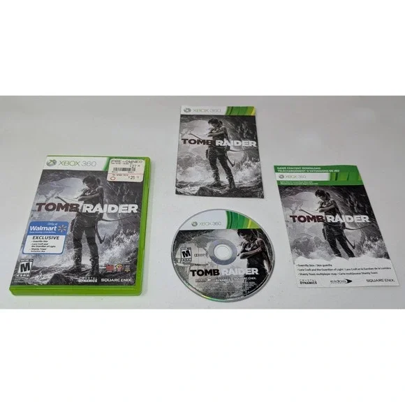 Tomb Raider Xbox 360 2013 Complete CIB Tested Walmart‎ Exclusive Variant