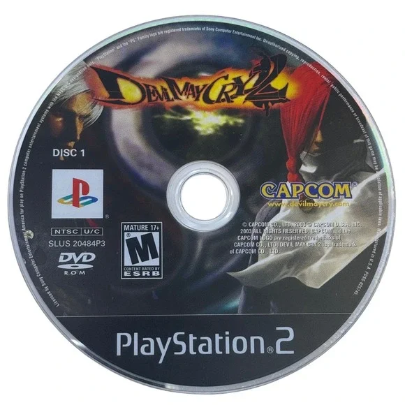 Devil May Cry 2 II Playstation 2 PS2‎ Complete 2 Disc Set Capcom Game
