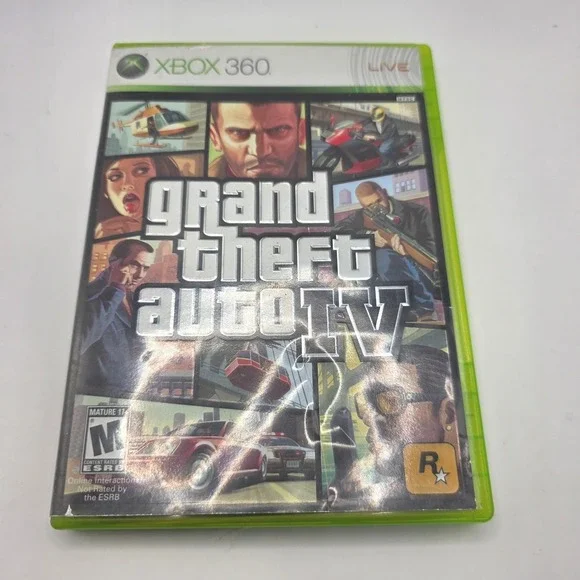 Grand Theft Auto IV GTA 4 Microsoft Xbox 360 Rockstar Games 2008 M Rated NTSC