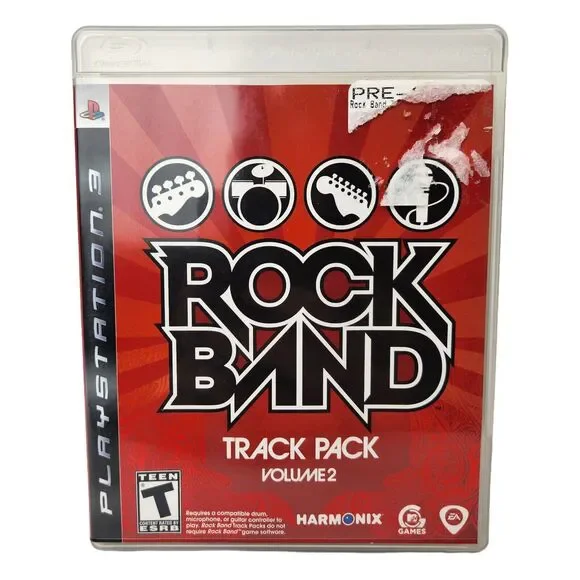 Rock Band Track Pack Vol 2‎ PS3 Game Playstation 3 Guitar Videos Games Music