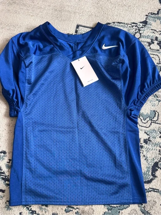 Nike Youth Blue Short Sleeve Mesh Athletic Jersey