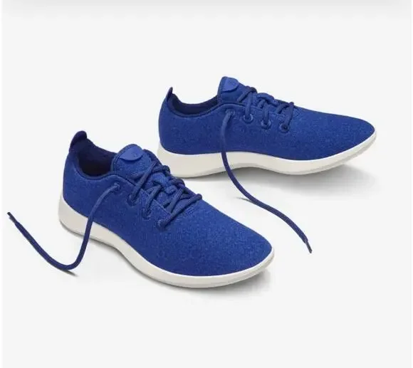 NWOB Allbirds Llimited Edition Women's Cobalt Blue Wool Runners Sz 6