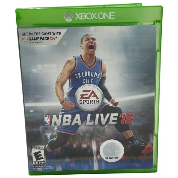 EA Sports NBA Live 16 Xbox One OS‎ Green Exc Basketball Game Russell Westbrook
