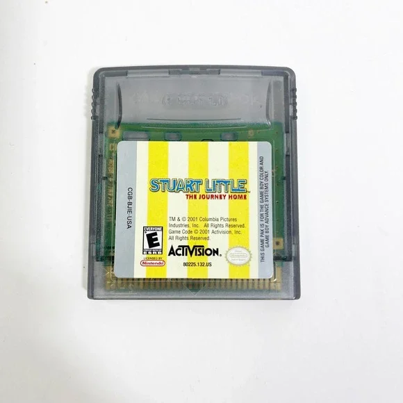 Nintendo Stuart Little The Journey Home Game Boy Color GBC Gray Cartridge