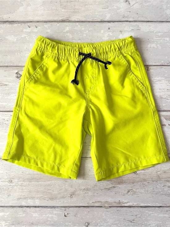 H&M Kids 5T Neon Yellow Green Swimsuit Swim Trunks Boys Size 5